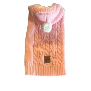 Dog sweater.  Fleece lined with hood.  Small